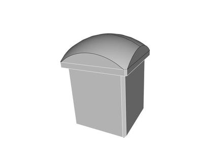 1" Sq tube end 