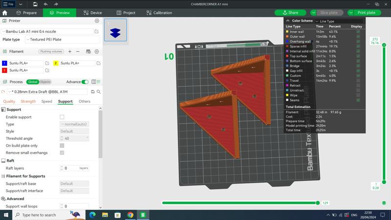 Bambu lab A1 Enclosure Corner Bracket