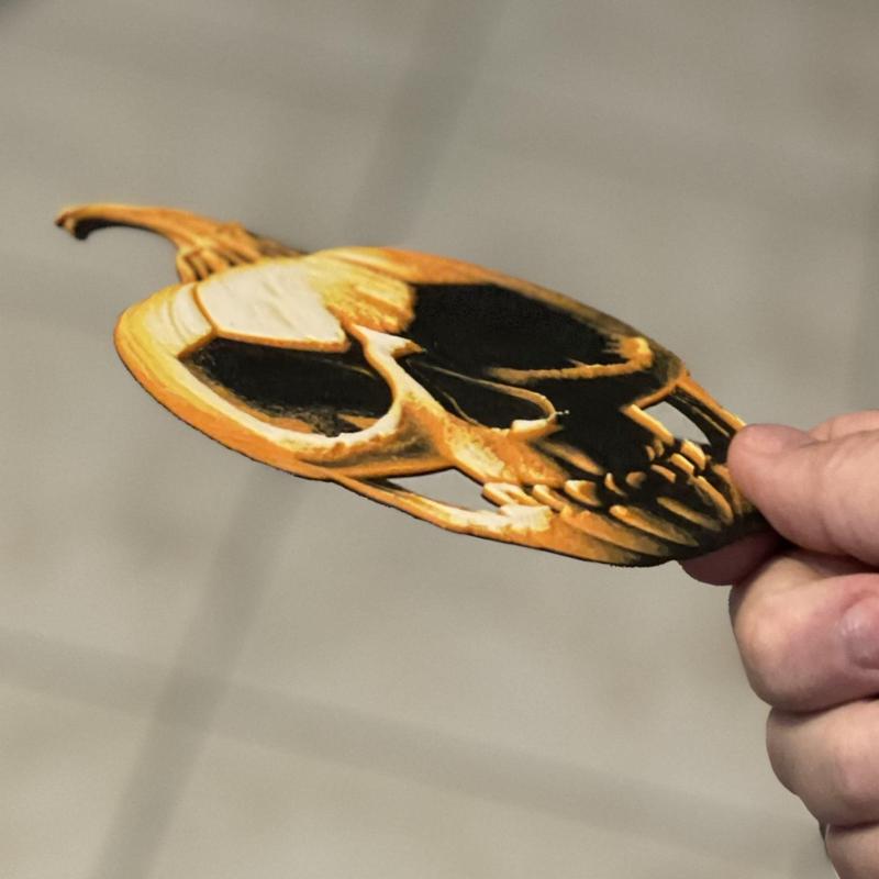 Pumpkin meets Skull (HueForge)