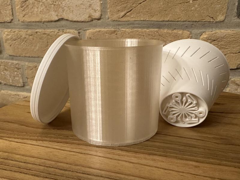 Efficient Fruit Fly Trap with Transparent PLA Components