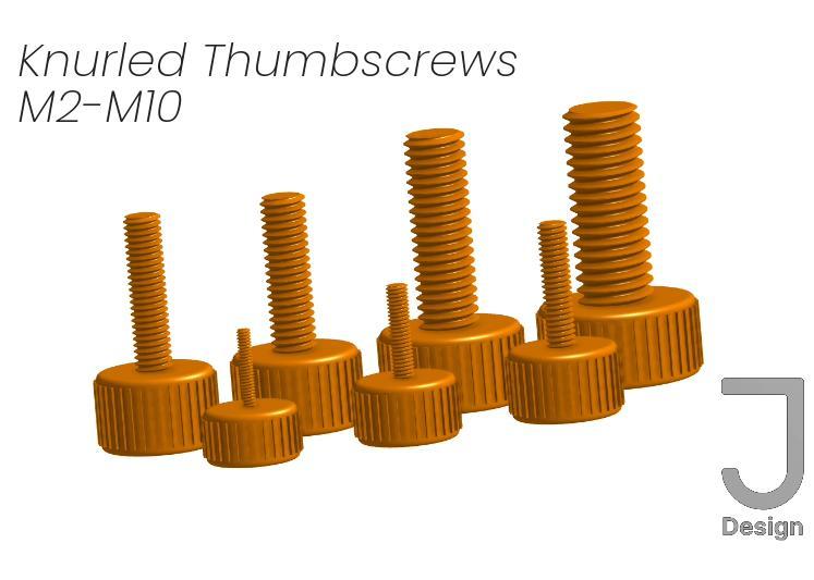 Knurled Thumbscrews M2-M10