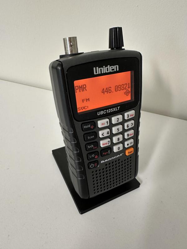 Stand for Uniden Bearcat or other scanner / small radio