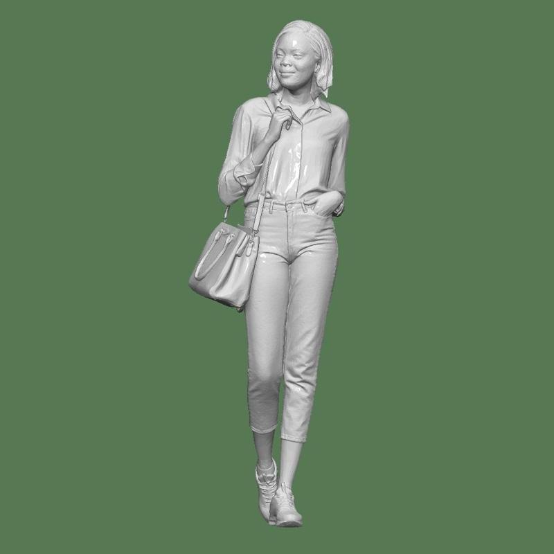 WOMAN BAG PEOPLE CHARACTER