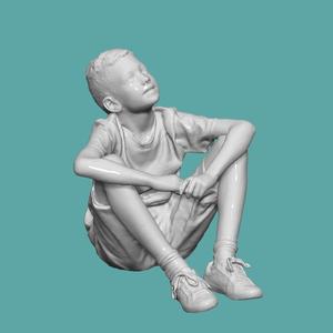 BOY SIT PEOPLE CHARACTER