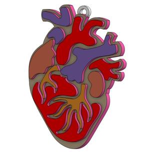 BOLD HUMAN HEART PENDANT