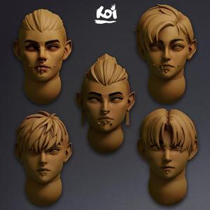 Velvet Blades - Miniature heads bundle