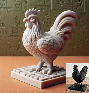 Standing Hen