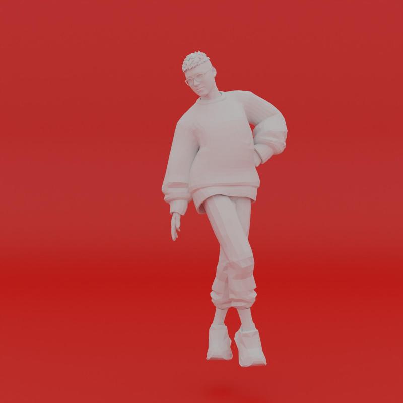 Character Pose Toy Man Miniature Figure 030