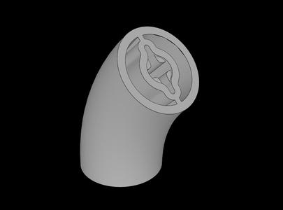 Lego Compatible (5489.dat) Brick Round  2 x  2 Curved 45 Degrees - 80 LDU Radius