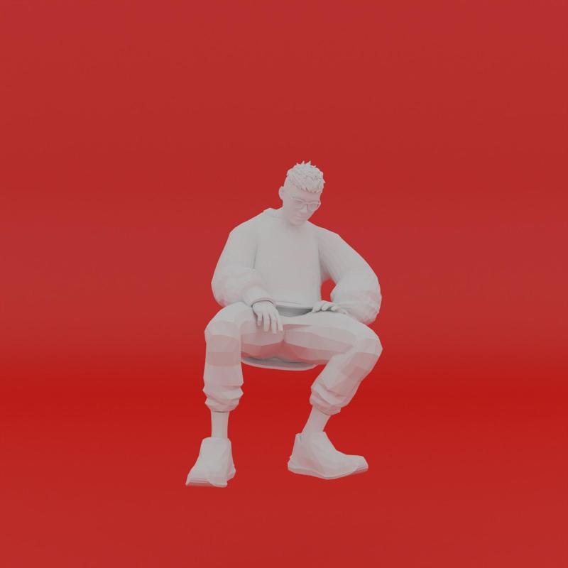 Character Pose Toy Man Miniature Figure 076