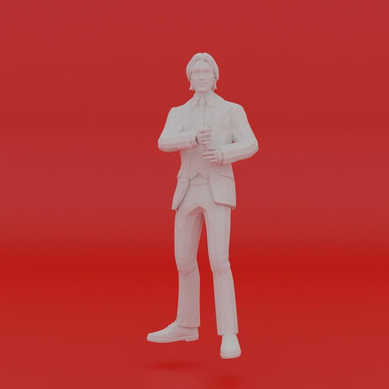 Character Pose Toy Man Miniature Figure 124
