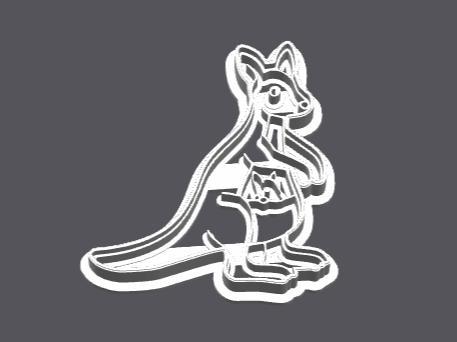Kangaroo cookie cutter