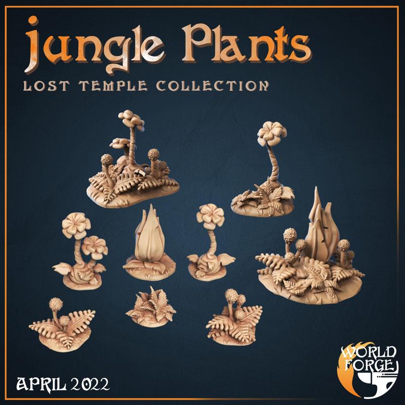 Jungle Plants x9