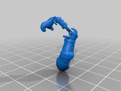 Smoke Grenade Throwing Space Warrior Right Hand CHUNKY EDITION