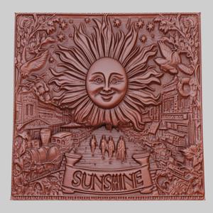 Sunshine 3d printer relief medallion obj stl