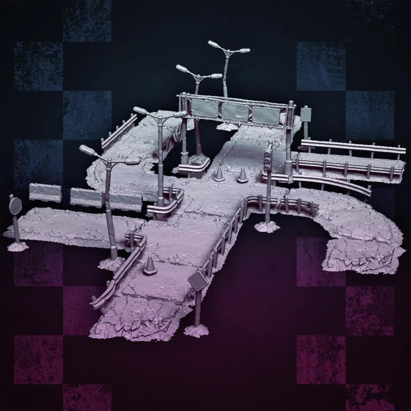 MrModulork's Ruined Roads Terrain Kit