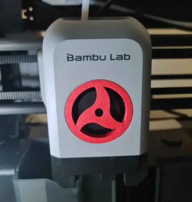 Itachi's sharingan fan cover for Bambu lab printers P1P, P1S, X1,X1C