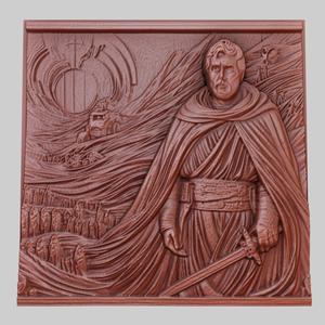 Dune 3d printer relief medallion obj stl