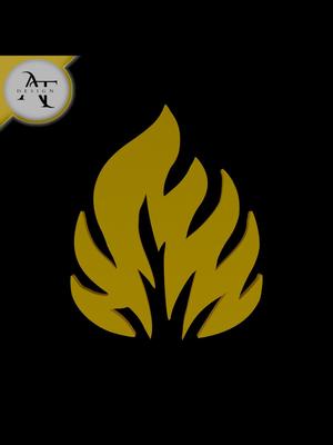Simple Flame Symbol - 2D Art
