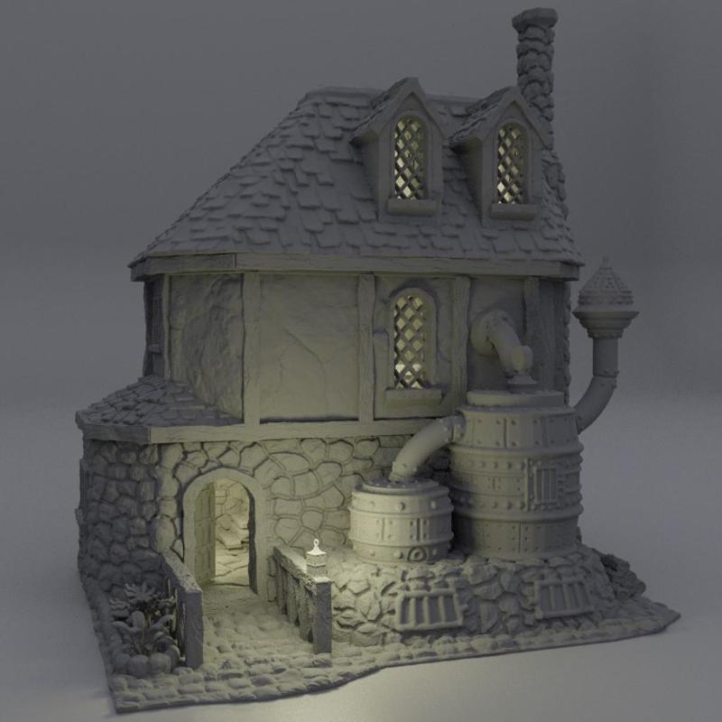 Alchemist House - Tabletop Terrain - 28 MM