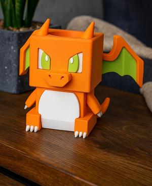Charizard Cube – Pokémon Desk Decor & Multi-Purpose Holder