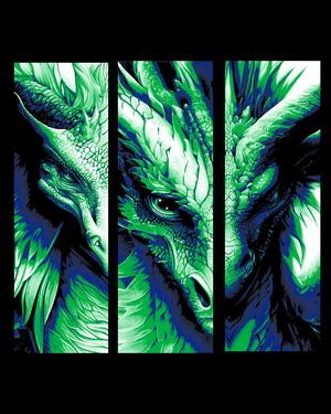 The watchful eye of the sage dragon - Set of bookmarks
