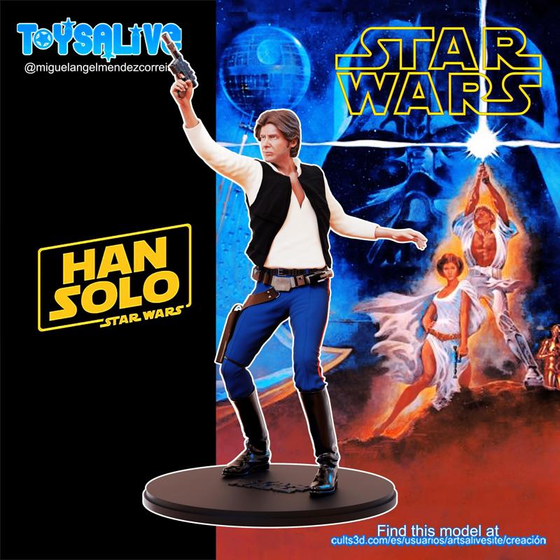 Han Solo Stl 3d print Model