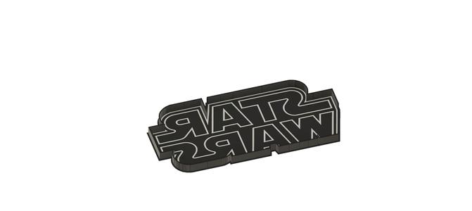 Star wars logo led lamp