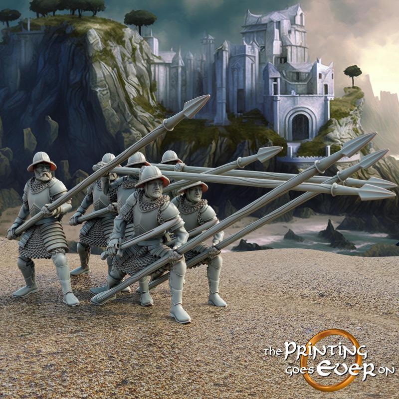 Armored Pikemen Formation - Presupported