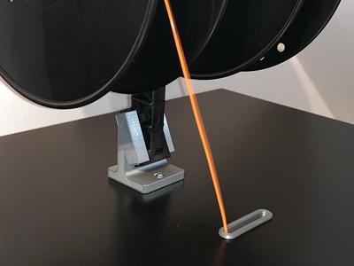 Carrier for Spool Holder and Filament Guide for Prusa Lack Enclosure