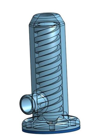 Auger valve for clay