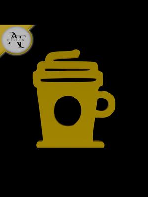 Simple Coffee Cup Symbol - 2D Art