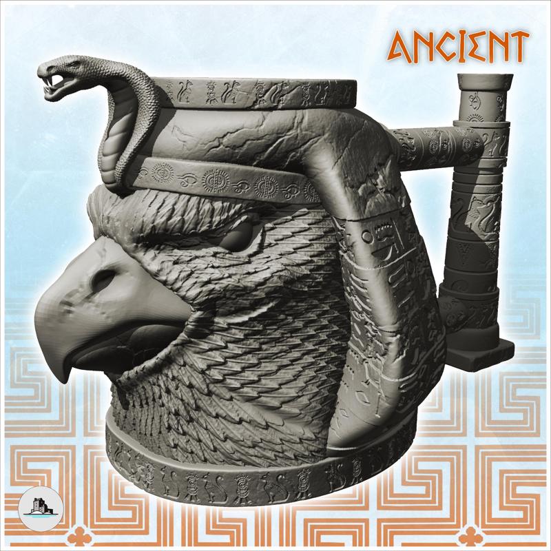 Ancient Egyptian eagle head dice mug (31) - Can holder Game Dice Gaming Beverage Drink
