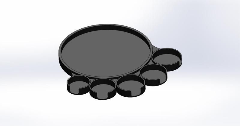 Cup holder with coins