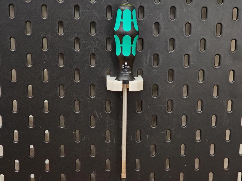 Universal Screwdriver Holder for IKEA Skadis (e.g. Wera)