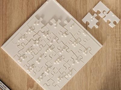 Puzzle for the blinds (Braille alphabet)