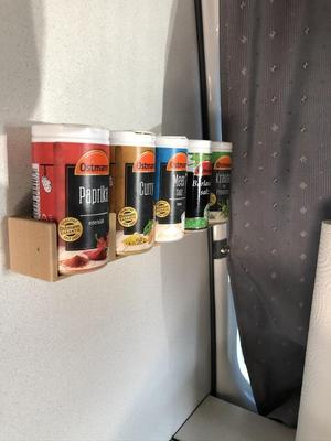 Gewürzflaschen Halter für VW Bus Camper; Spice Shelf for Camper or  houshold