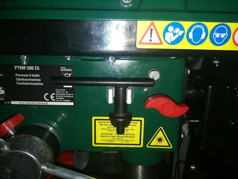 Support clef de mandrin Parkside