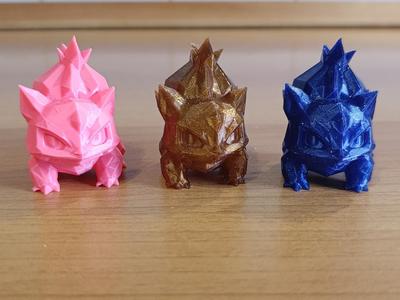 Crystal Bulbasaur – Low Poly Pokemon