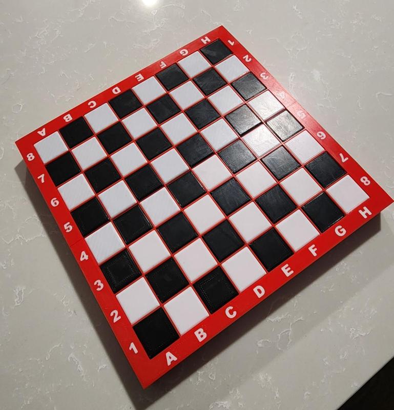 Chess Board - Print In Place w AMS Colors