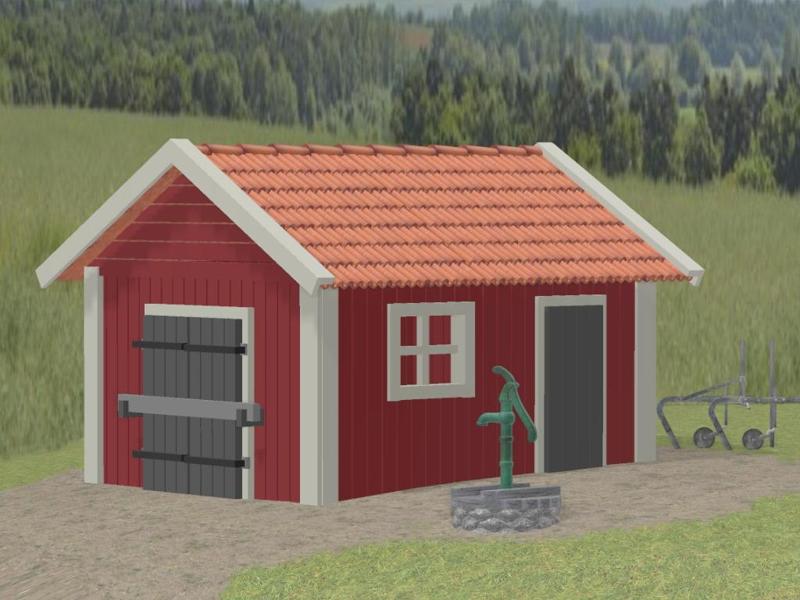 Old waterpump and well H0 1:87 scale