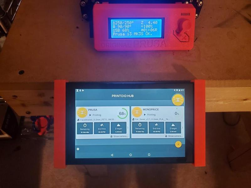 Tablet Mount for Printer Control