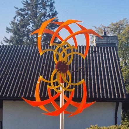 Optical Illusion wind wheel - EOS_03 (approx. 45cm / 17,7") - NO-GLUE design available