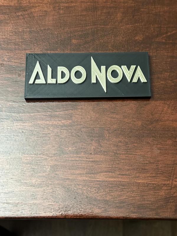 Aldo Nova 80's Band Sign