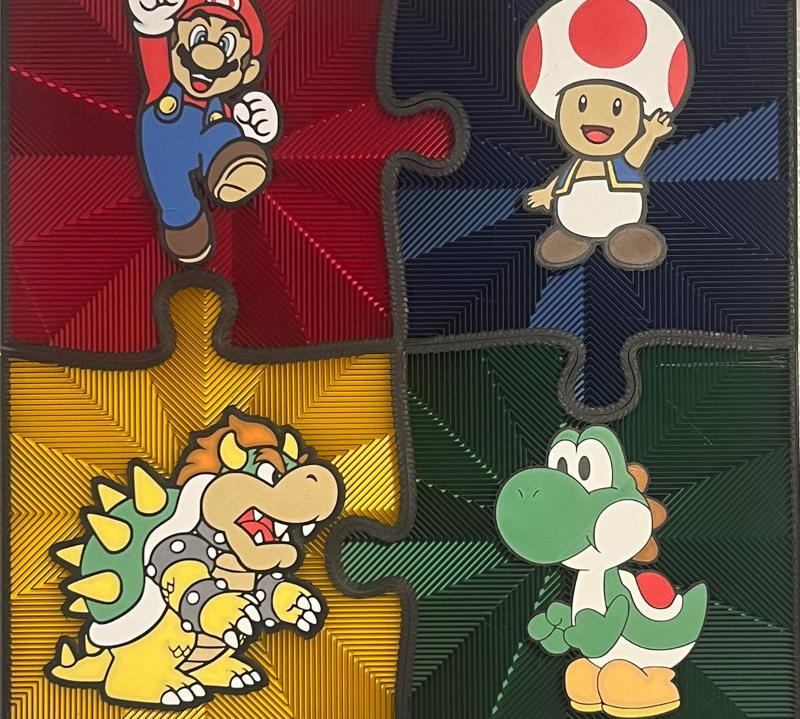 Yoshi Puzzle Piece Wall Art