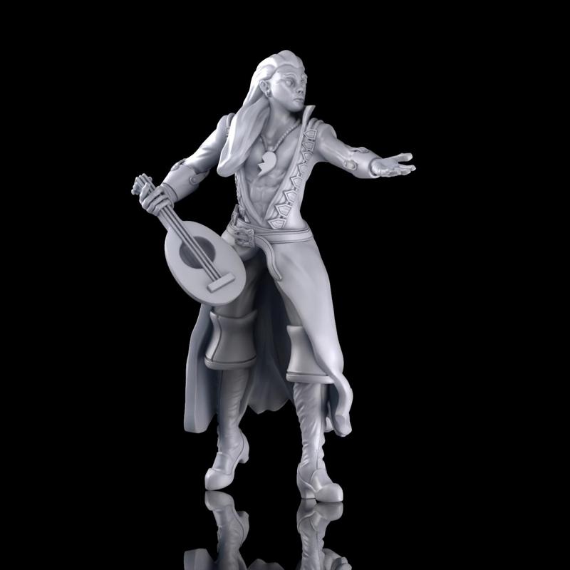 "The Seducer" - A flamboyant Bard in 75mm (1:24 scale)