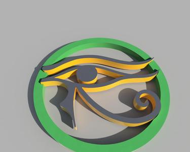 Eye of Horus" pendant or earrings