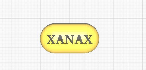 Xanax pill knock off