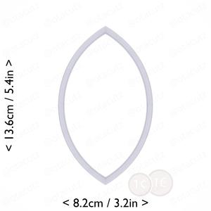 Almond Cookie Cutter 5in / 12.7cm