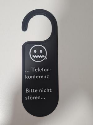 Klinkenschild Bitte nicht stören